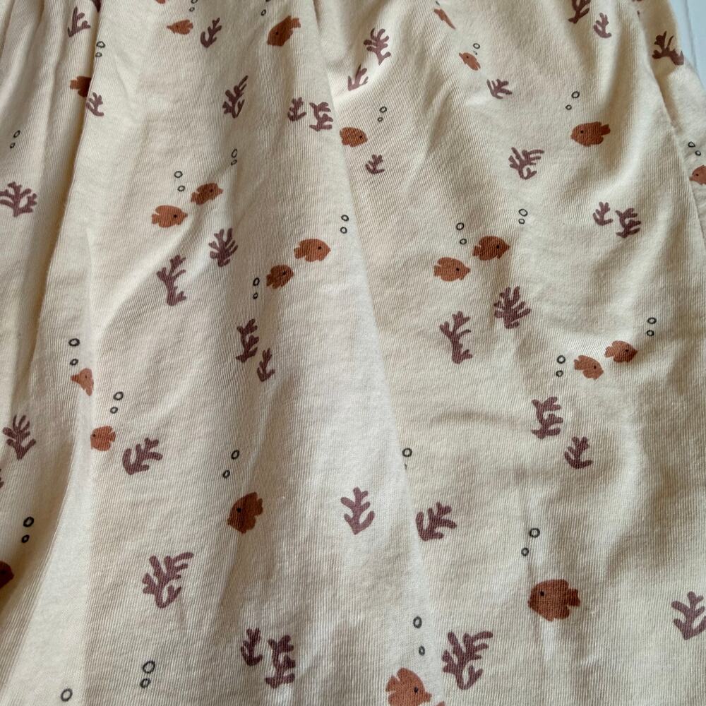 Rylee and Cru Angelfish Girls Dress Cream Ocean Neutral Cotton 6-7 - Picture 4 of 9